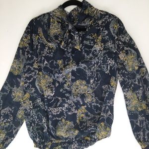 7 seven for all mankind 100% silk shirt blouse. XS